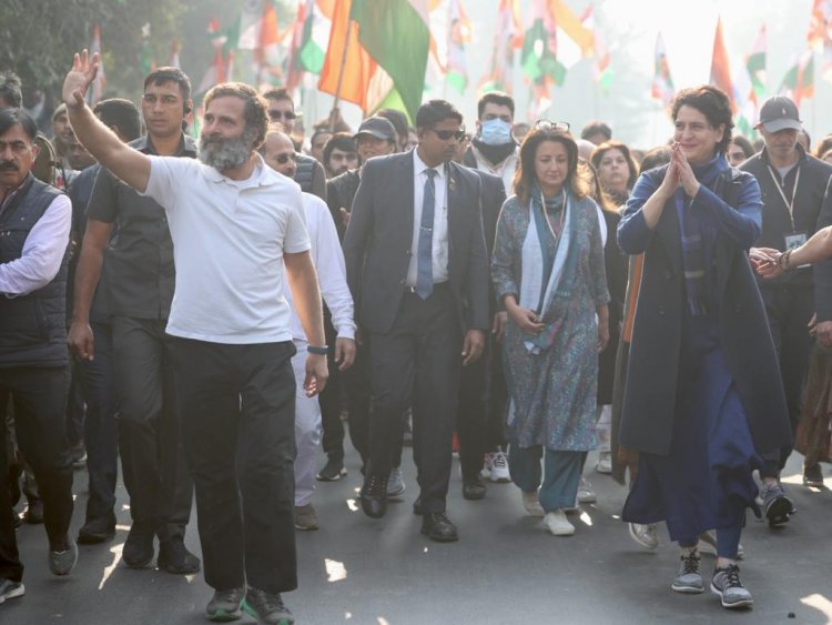 दिल्ली पहुंची कांग्रेस की 'भारत जोड़ो यात्रा'