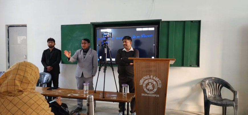 जीएफ कालेज में संचालित मुख्यमंत्री अभ्युदय योजना का एडीएम ने किया निरीक्षण