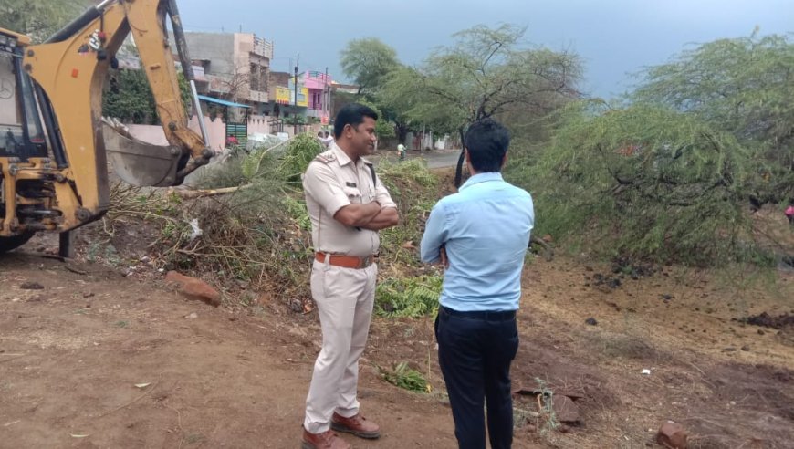शासकीय भूमि को अतिक्रमण से कराया गया मुक्त