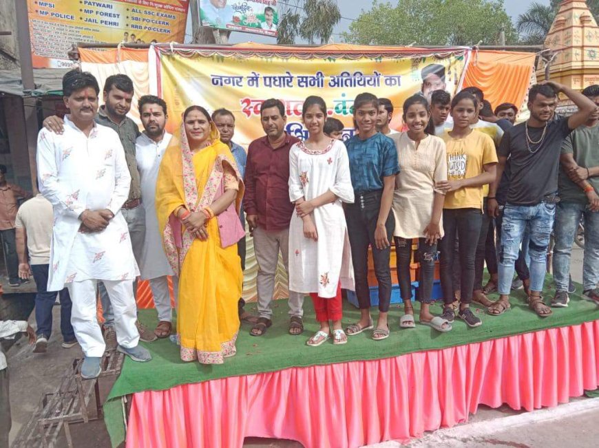पूर्व विधायक ममता मीना ने किया रामनवमी पर चल समारोह का स्वागत
