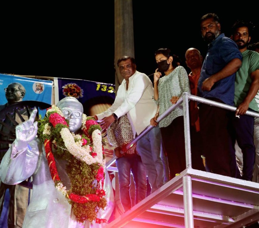 Occasion of 132nd birth anniversary of Dr Ambedkar Kranthi paid huge tributes