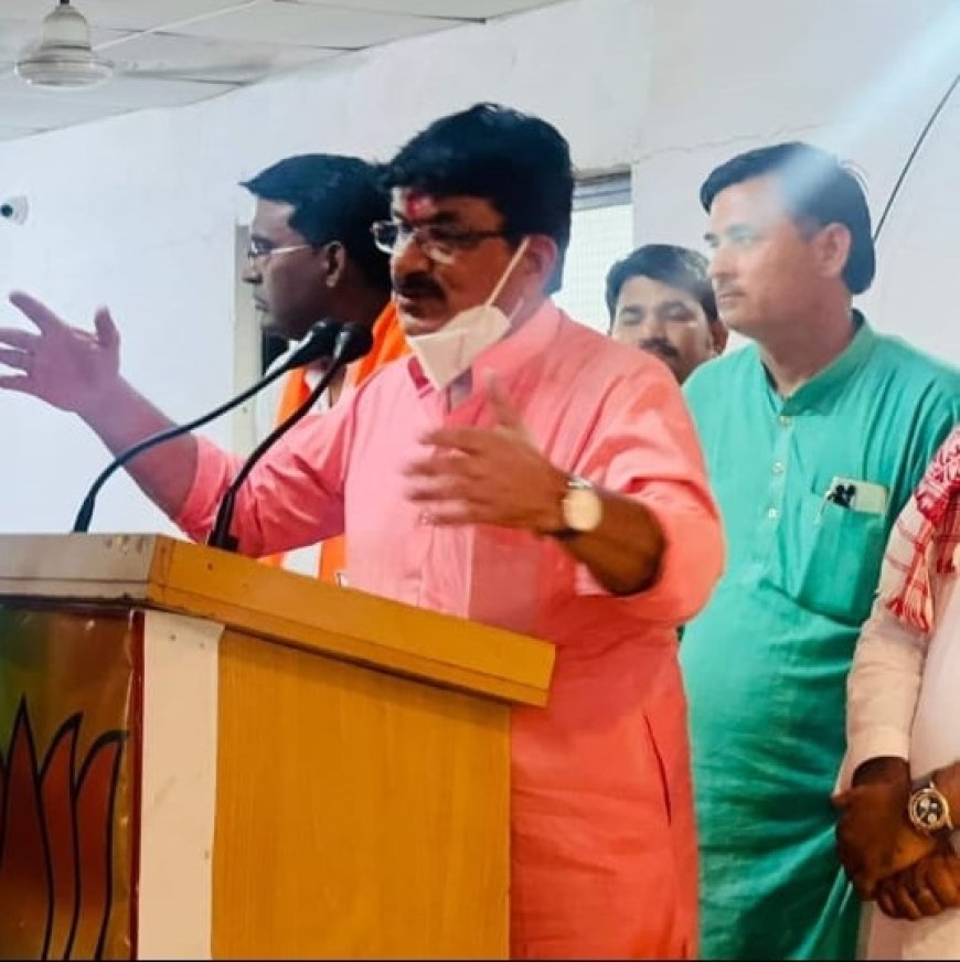 पंचायत मंत्री महेंद्र सिंह सिसोदिया ने भाजपा कार्यकर्ताओं से अपने विचार साझा किए