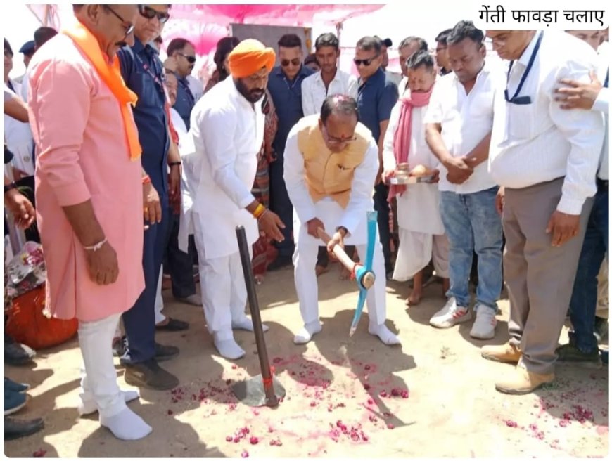 सीएम शिवराज ने मंदसौर में 2374 करोड़ रुपये लागत की सिंचाई परियोजना का किया भूमिपूजन