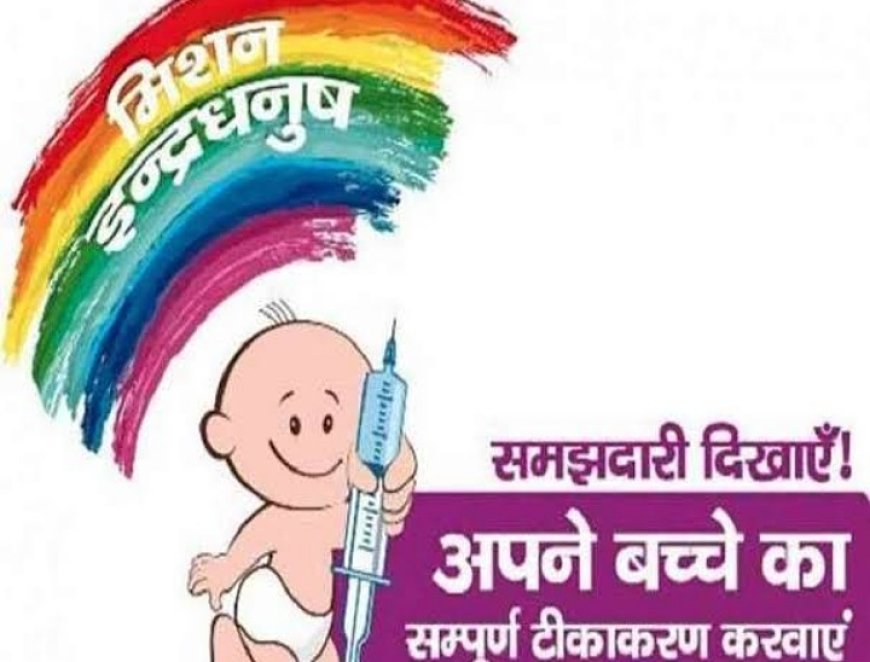 मुख्य विकास अधिकारी शाहजहांपुर ने किया सघन मिशन इन्द्रधनुष 5.0 के पहले चरण की हुईं शुरुआत।