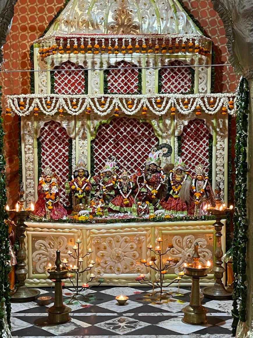 गोकुलानंद मन्दिर में दीपावली उत्सव के साथ हुआ श्रीपुरुषोत्तम मनोरथ महोत्सव का समापन