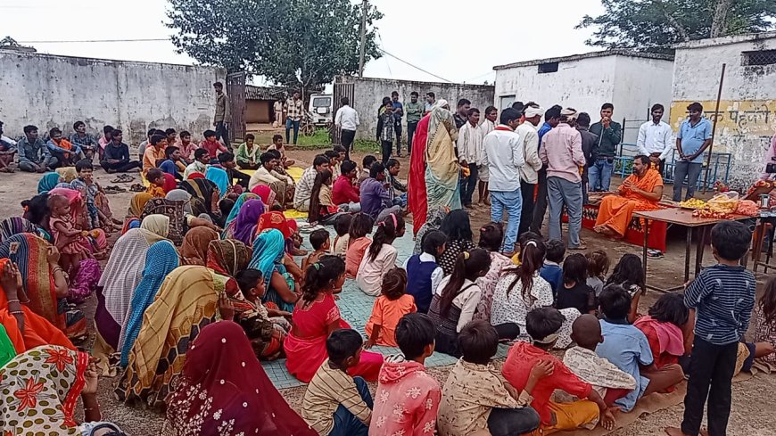 बमोरी के मोहनपुरखुर्द पहुंची स्नेह यात्रा,कई जगह हुआ स्वागत