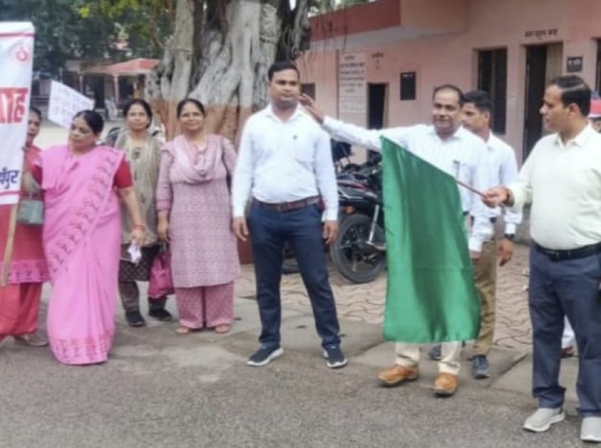 राष्ट्रीय पोषण माह 2023 का शुभारंभ पोषण रैली को झंडी दिखाकर रवाना किया