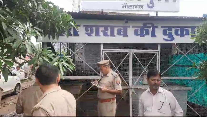 हाईवे पर चोरों ने शराब की दुकानों के काटे शटर, पुलिस का सायरन सुनकर भागे, कैमरे का डीवीआर ही ले जा सके चोर