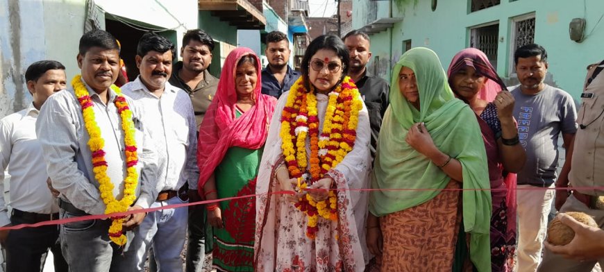 पालिका अध्यक्ष श्वेता चौधरी ने किया सड़कों का शिलान्यास