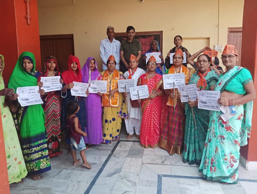 महिलाओं को 33 प्रतिशत आरक्षण दिए जाने पर भाजपा महिला मोर्चा ने रैली निकालकर जताया प्रधानमंत्री का आ