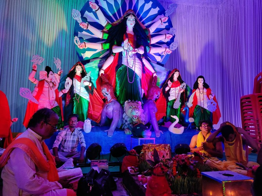 PEOPLE THRONGED TEMPLES WITH THE OPENING OF EYES OF THE GODDESS