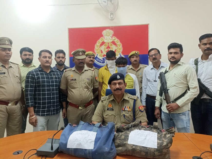 एसओजी व थाना सादाबाद पुलिस की संयुक्त कार्यवाही में चाँदी कारोबारी के घर हुई चोरी की घटना कारित करने वाले दो चोरो को किया गिरफ्तार