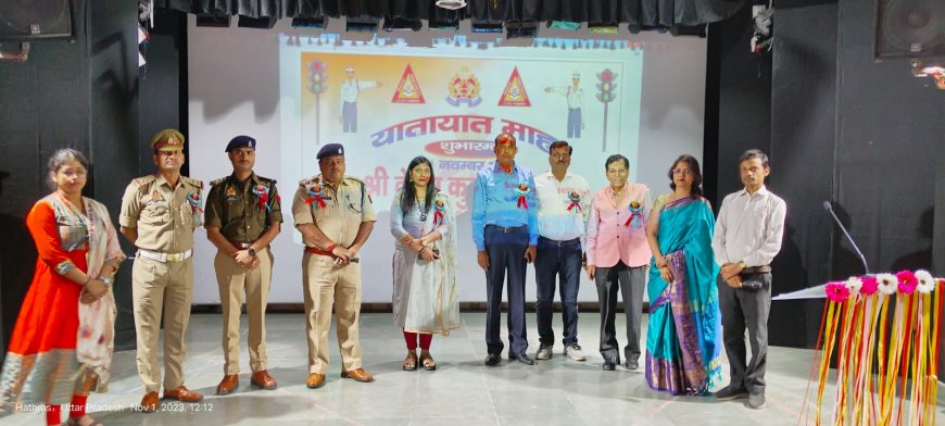 यातायात माह का शुभारंभः बताये सड़क सुरक्षा के नियम