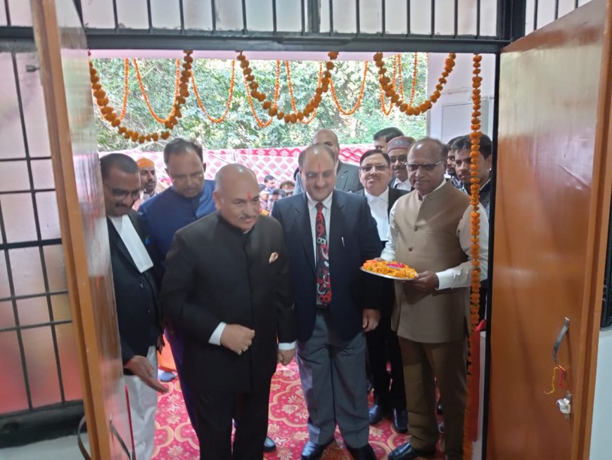 सुप्रीम कोर्ट के न्यायमूर्ति पंकज मित्तल ने एबी सिह हाल का किया लोकार्पण