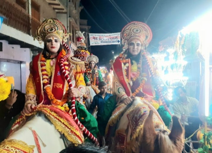 श्रीराम बारात में हुआ त्रैता युग का सृजन -घर-घर, द्वार-द्वार और बाजारों में हुई पुष्प वर्षा, इस मोके पर बहुत याद आये स्व० कैलाश चंद बूटिया