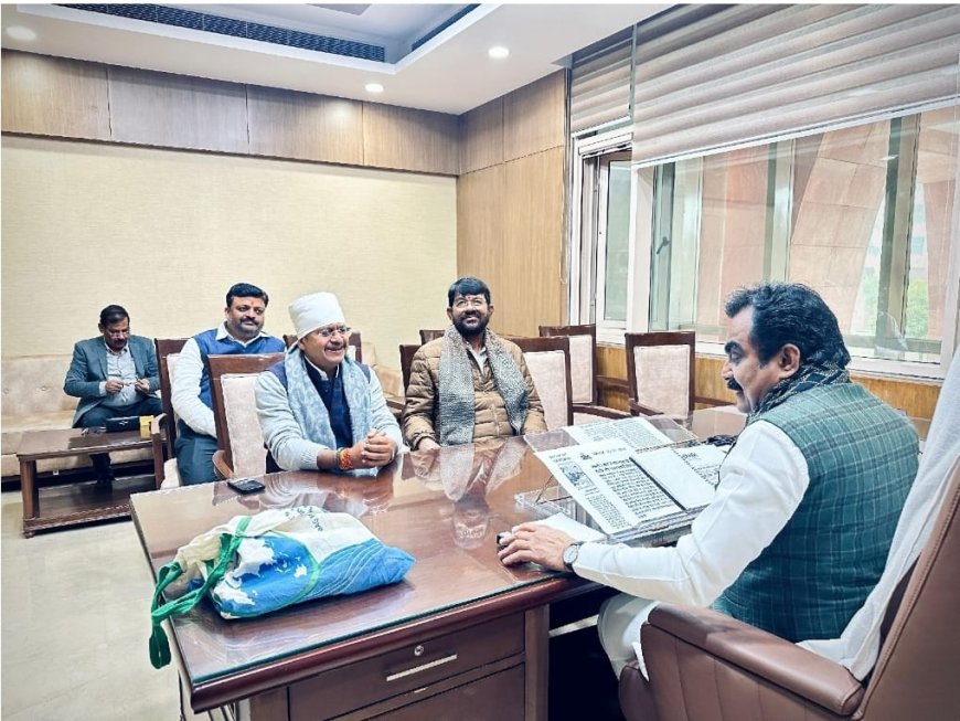 सागर के प्रस्तावित वायपास की स्वीकृति के लिए पीडब्ल्यूडी मंत्री राकेस सिंह से मिले विधायक जैन