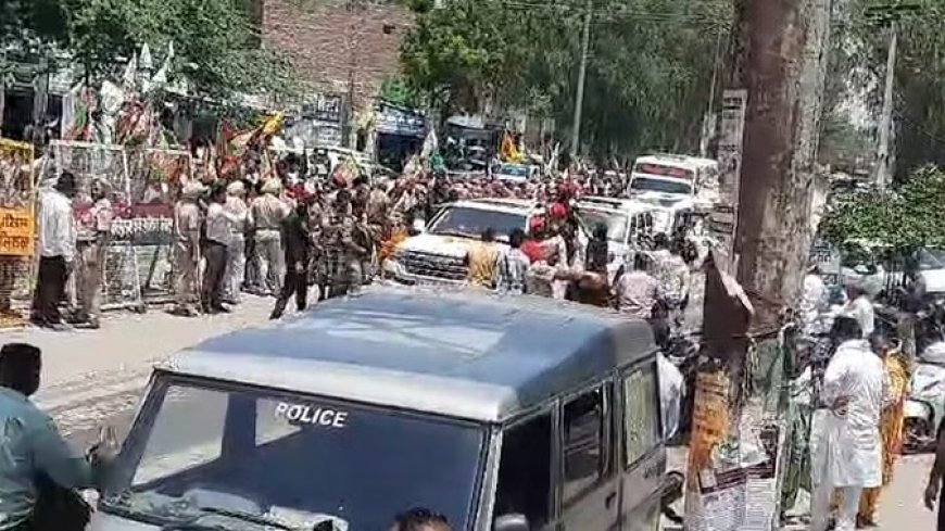 पंजाब: जलालाबाद में भाजपा प्रत्याशी राणा गुरमीत सोढ़ी का किसानों ने किया घेराव