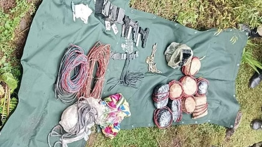 रियासी में 9 IED, 3 पिस्टल समेत हथियारों की खेप बरामद