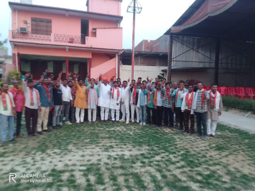 सुलतानपुर: कादीपुर में पाल समाज ने भाजपा प्रत्याशी मेनका गांधी का किया समर्थन
