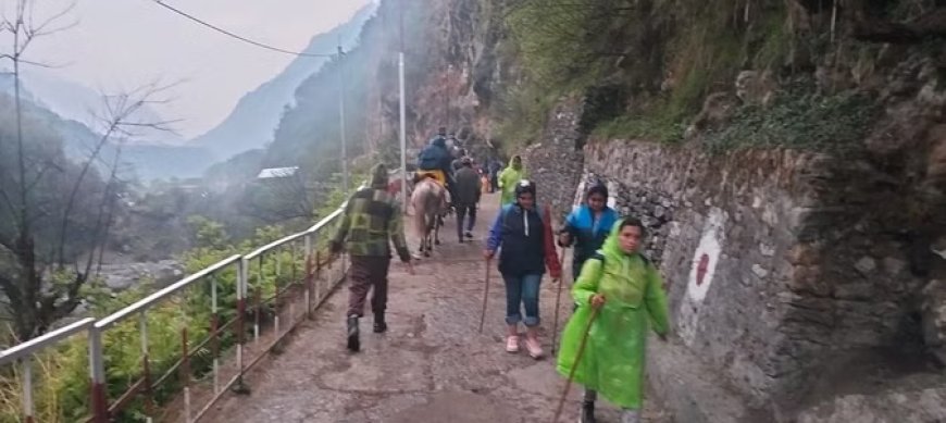 पहाड़ों में मौसम ने बदली करवट, यमुनोत्री धाम समेत ऊंचाई वाले इलाकों में हुई झमाझम बारिश