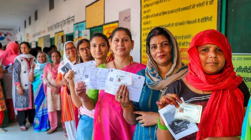 यूपी में एक बजे तक 37.23% मतदान