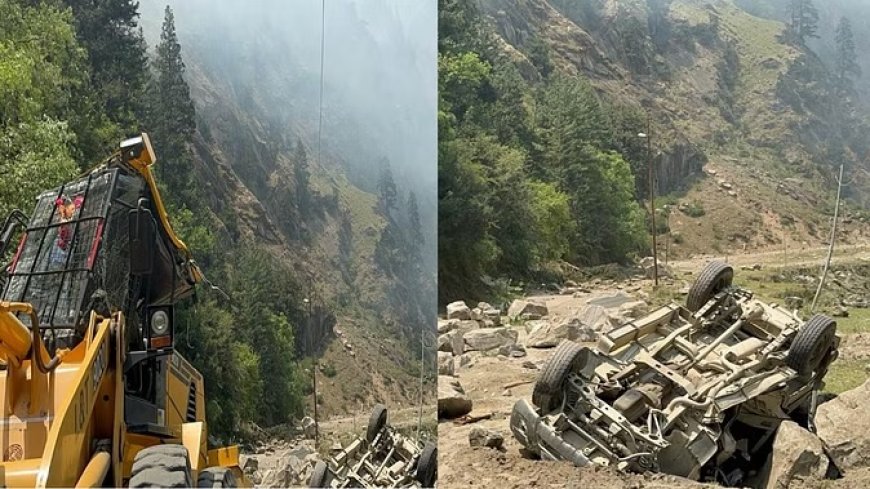 डबरानी के पास चट्टान टूटने से दबे कुछ लोग, अब तक एक की मौत, पांच घायल