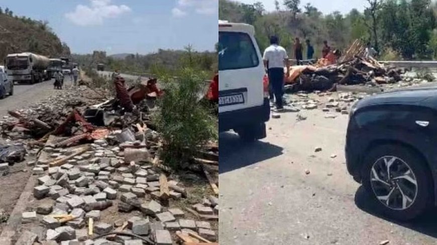 उदयपुर में दर्दनाक हादसा, डिवाइडर पर चढ़े बेकाबू डंपर ने छह को रौंदा, पांच की मौत, एक घायल