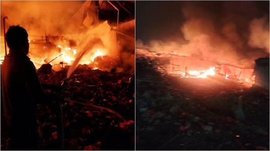 गुरुग्राम: दौलताबाद में एक निजी कंपनी में आग लगने से हुए धमाके, दो लोगों की मौत