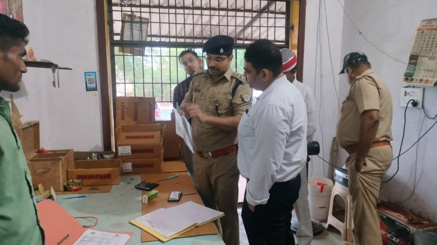 उप जिलाधिकारी सदर एवं आबकारी निरीक्षक सदर ने चलाया अबैध शराब के विरुद्ध विशेष चैकिंग अभियान