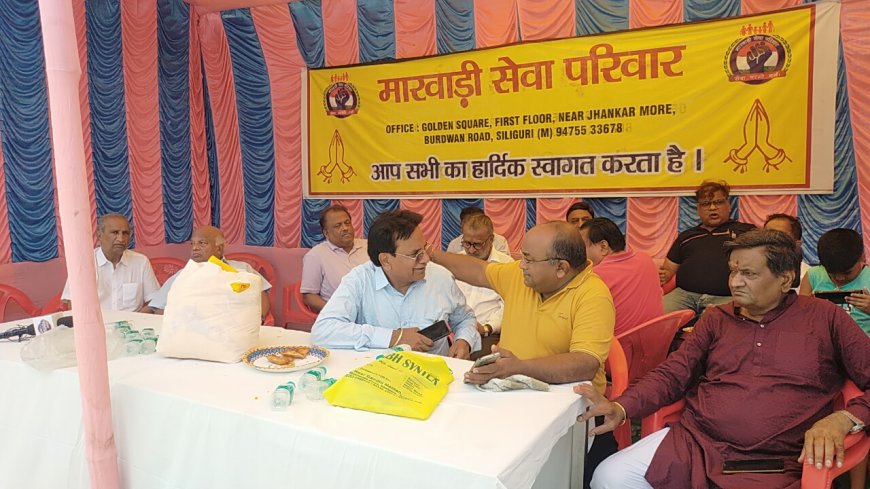 मारवाड़ी सेवा परिवार ने किया जन भोजन के लिए वेन गाड़ी का शुभ उद्घाटन
