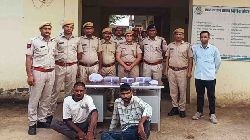 करौली: फायरिंग कर भाग रहे दस हजार के दो इनामी बदमाशों को पुलिस ने पकड़ा