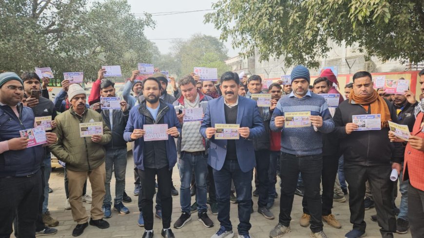 सड़क सुरक्षा एवं यातायात नियमो का पालन करने हेतु किया गया जागरूक