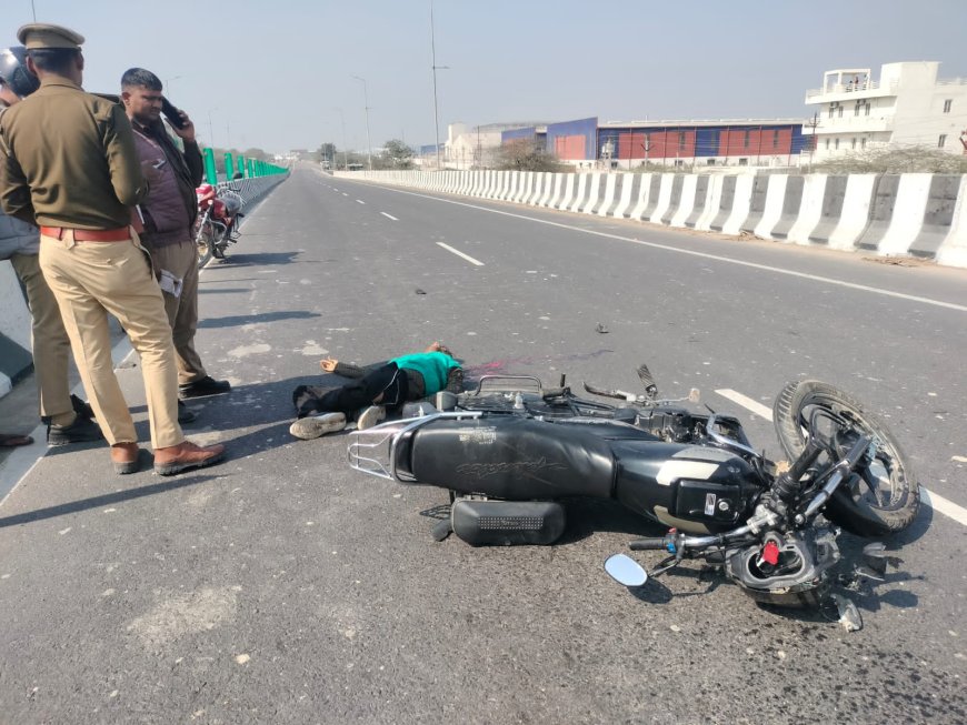दो अलग-अलग सड़क दुर्घटना में दो बाइक सवार युवकों की मृत्यु
