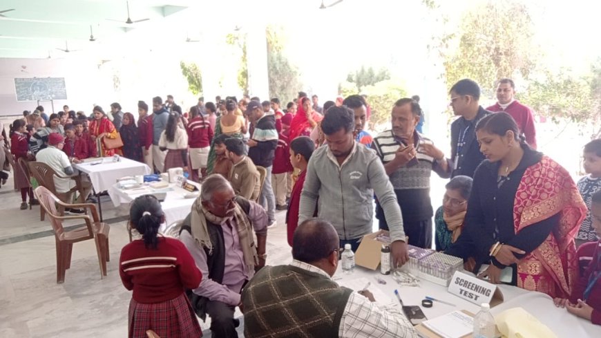 FREE HEALTH CHECK-UP CAMP ORGANIZED IN BSDAV EDUCATION, SERVICE AND VALUES ARE OUR PRIORITY--PRINCIPAL