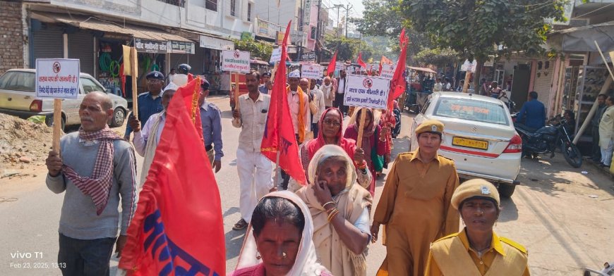 मानव उत्थान सेवा समिति व हंस योग आश्रम ने निकाली नशा मुक्ति जन जागरण यात्रा
