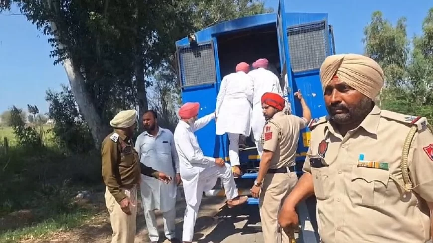 पंधेर समेत 100 किसानों पर केस दर्ज: हिरासत में लिए गए सभी धरनाकारी भेजे पटियाला जेल, शाम तक खुलेगा शंभू बॉर्डर