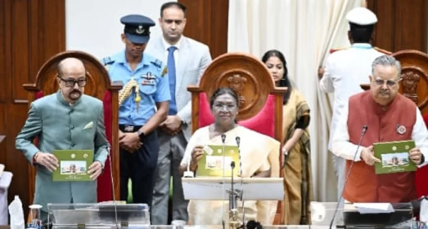 छत्तीसगढ़ विधानसभा ने लोकतांत्रिक परंपराओं के सर्वोच्च मानदंड स्थापित किए: द्रौपदी मुर्मू 