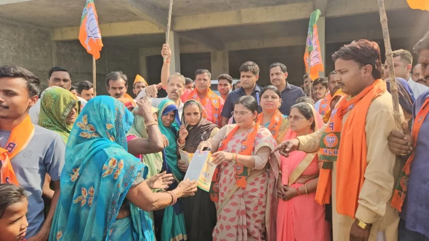 शाहाबाद: गांव चलो अभियान के अंतर्गत उच्च शिक्षा मंत्री ने डोर टू डोर संपर्क किया