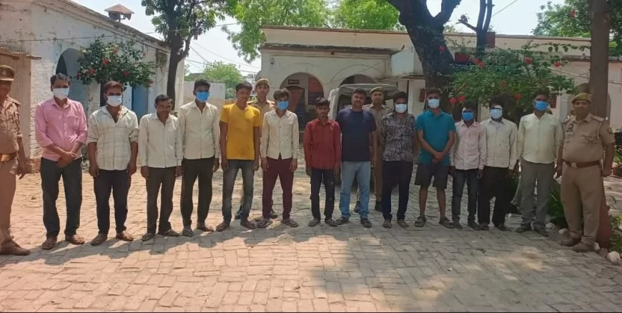 शाहाबाद: एसपी के निर्देश पर तेरह बवालियों को पुलिस ने पकड़ा