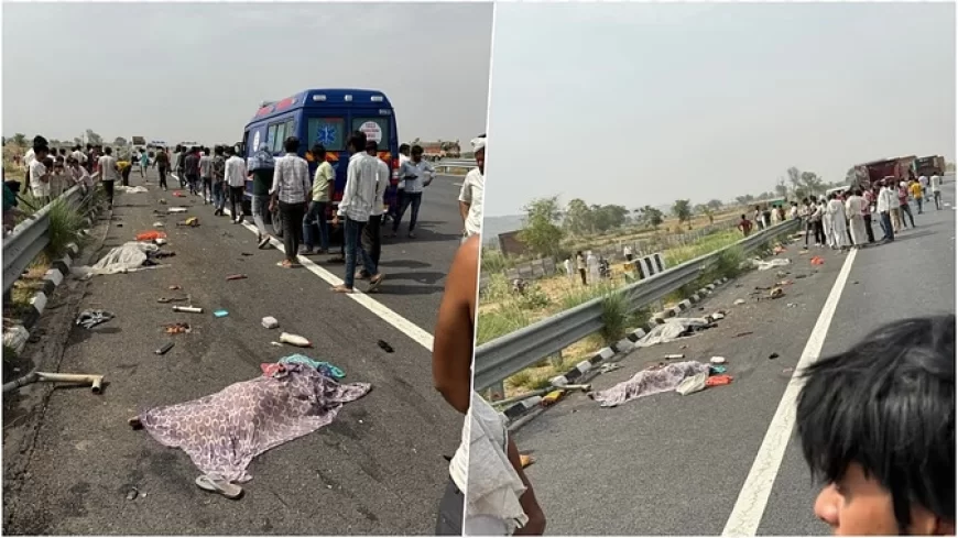 नूंह में भीषण हादसा: दिल्ली-मुंबई एक्सप्रेसवे पर हादसे में सात सफाई कर्मचारियों की मौत, चार गंभीर रूप से घायल