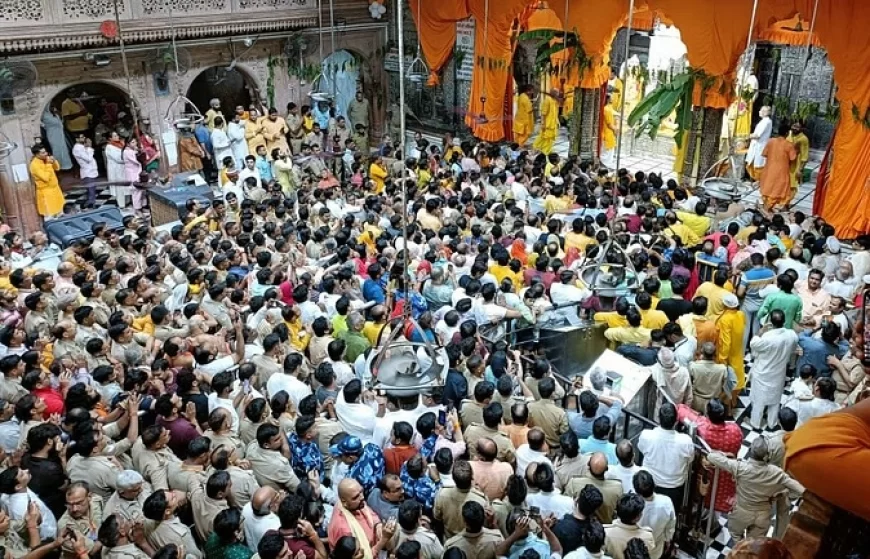 बांकेबिहारी मंदिर में सुरक्षा के पुख्ता इंतजाम, तीन जोन और 9 सेक्टर में बांटा वृंदावन