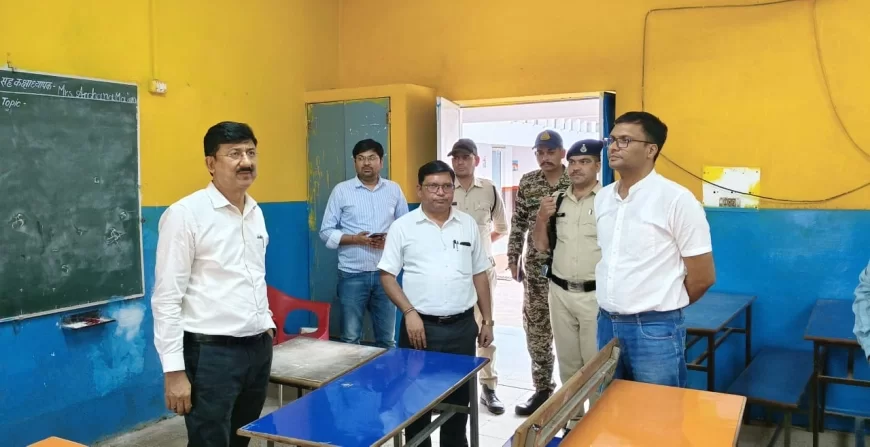 नीट (यूजी) परीक्षा केंद्रों का कलेक्टर ने किया निरीक्षण, समुचित व्यवस्थाओं के निर्देश