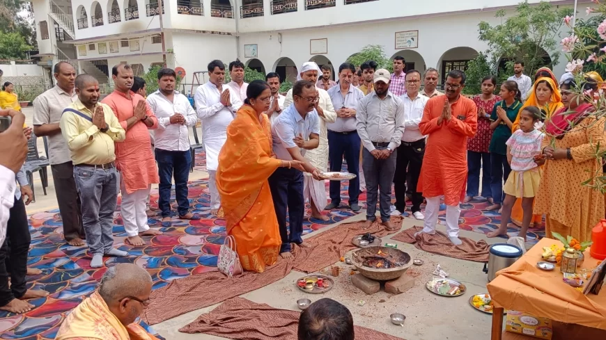 सुलतानपुर: सेवा भारती के वर्ग को लेकर कादीपुर में भूमिपूजन कार्यक्रम आयोजित