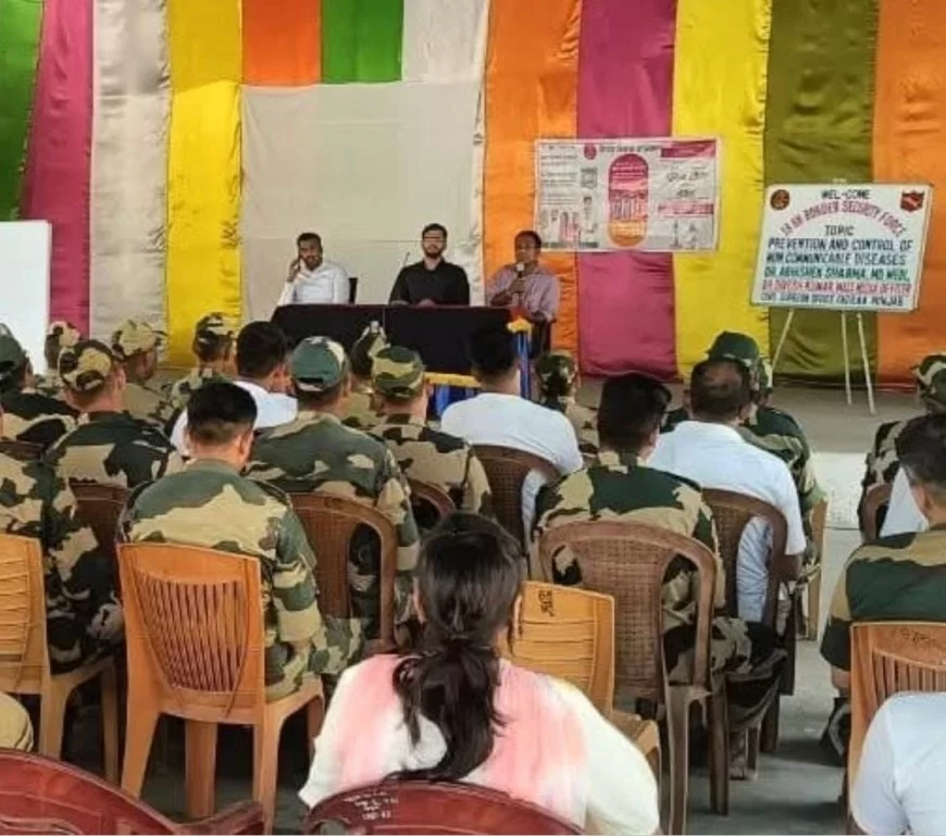 अपना रक्तचाप सही तरीके से मापें - डॉ. अभिषेक शर्मा, स्वास्थ्य विभाग ने बीएसएफ जवानों को उच्च रक्तचाप के प्रति जागरूक किया