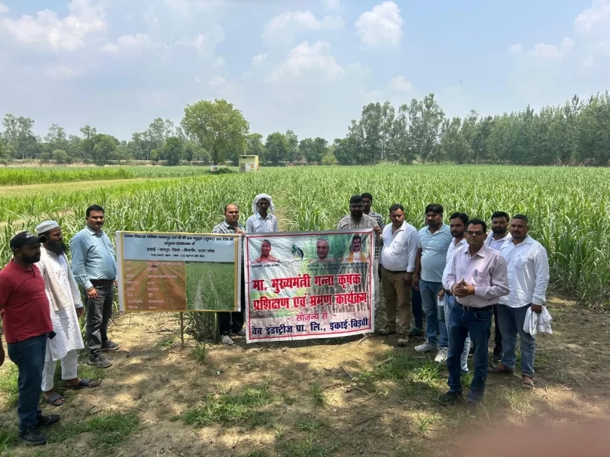 सहारनपुर की वेव शुगर मिल विडबी के वरिष्ठ गन्ना प्रबंधक प्रदीप सोलंकी ने क्षेत्र भ्रमण कर गन्ना किसानों को किया जागरूक