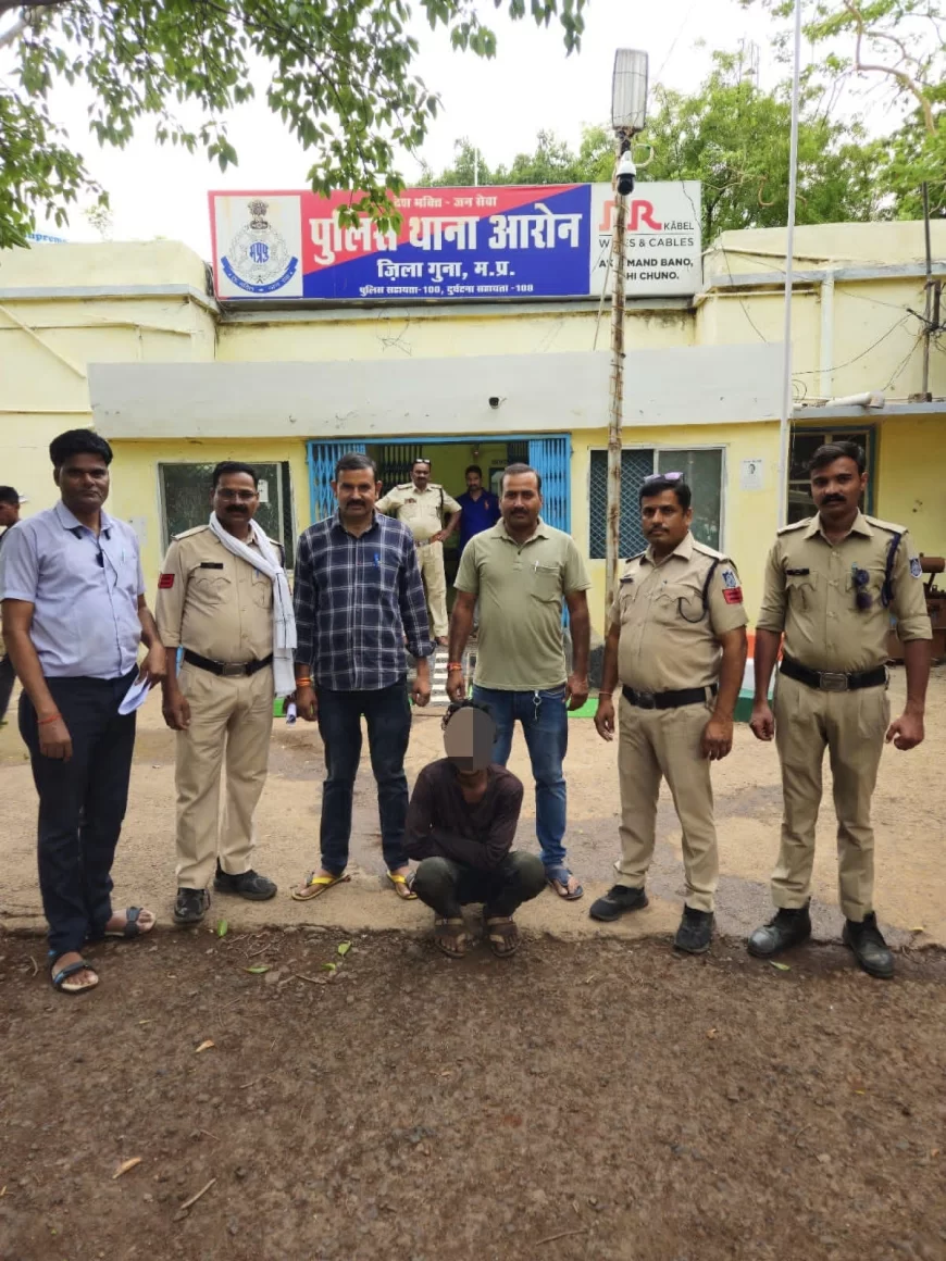 आरोन थाना पुलिस ने चोरी के दो प्रकरणों में फरार आरोपी किया गिरफ्तार