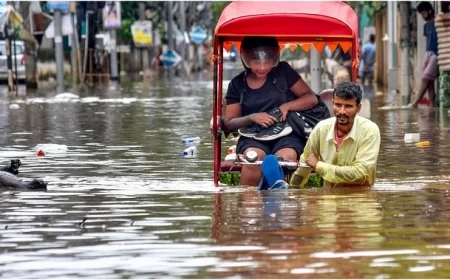 पूर्वोत्तर में बाढ़ से और बिगड़े हालात: अब तक 43 मौतें, सात लाख लोग प्रभावित; असम के 11 जिलों के लिए यलो अलर्ट