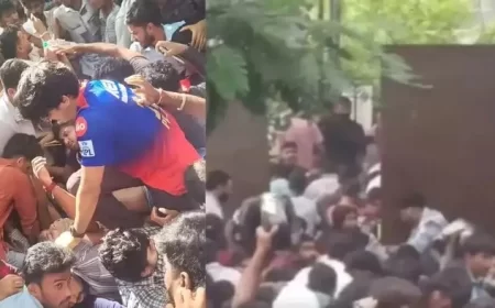 आरसीबी की जीत के जश्न के दौरान बेंगलुरु के एम चिन्नास्वामी स्टेडियम के बाहर भगदड़, 10 की मौत, कई घायल