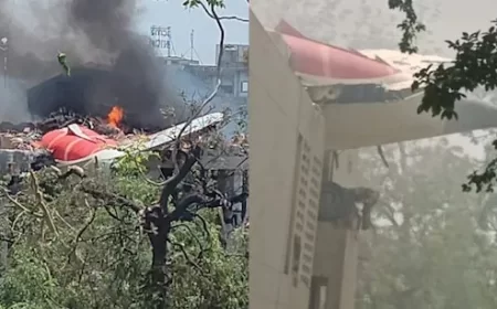 एयर इंडिया प्लेन क्रैश से हाहाकार, अहमदाबाद में बिछीं लाशें