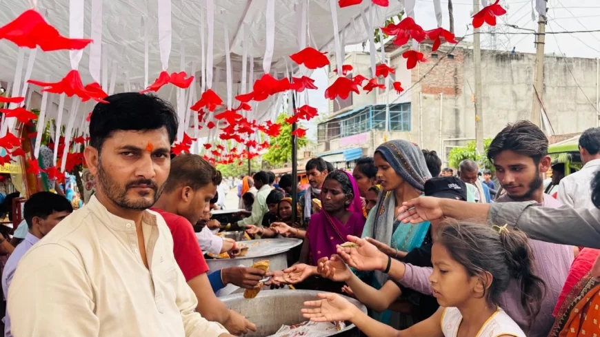 जेष्ठ माह के चतुर्थ बड़े मंगलवार को कस्बा सहित ग्रामीण क्षेत्र में जगह-जगह भण्डारे का आयोजन